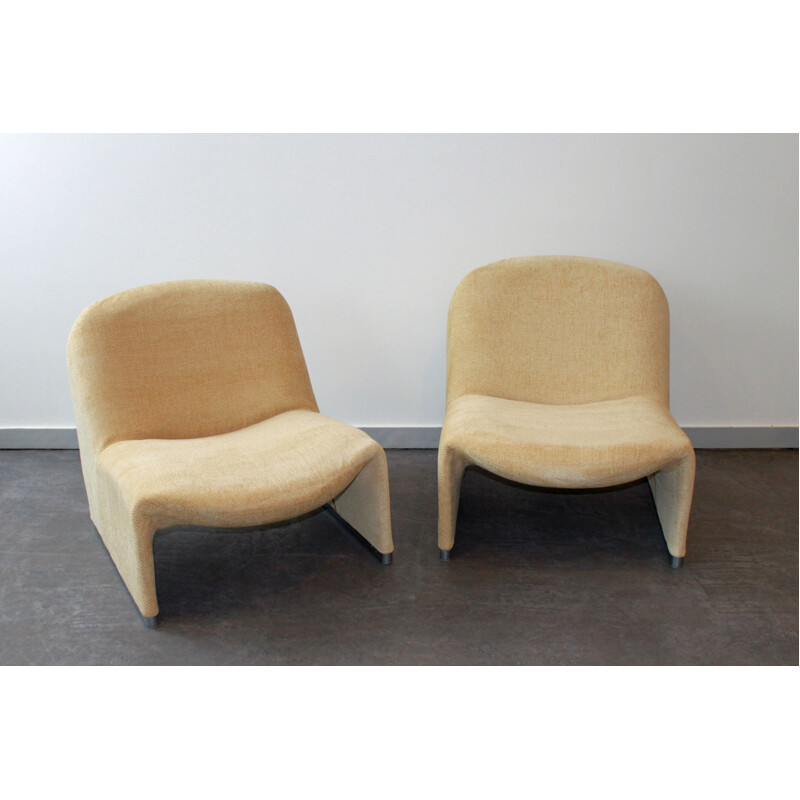Paire de fauteuils vintage Alky par Giancarlo Piretti pour Castelli 1969