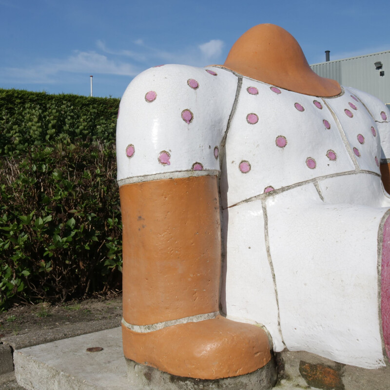 Vintage sculpture "Sitting Figure" by Jan Snoeck, Netherlands 1980