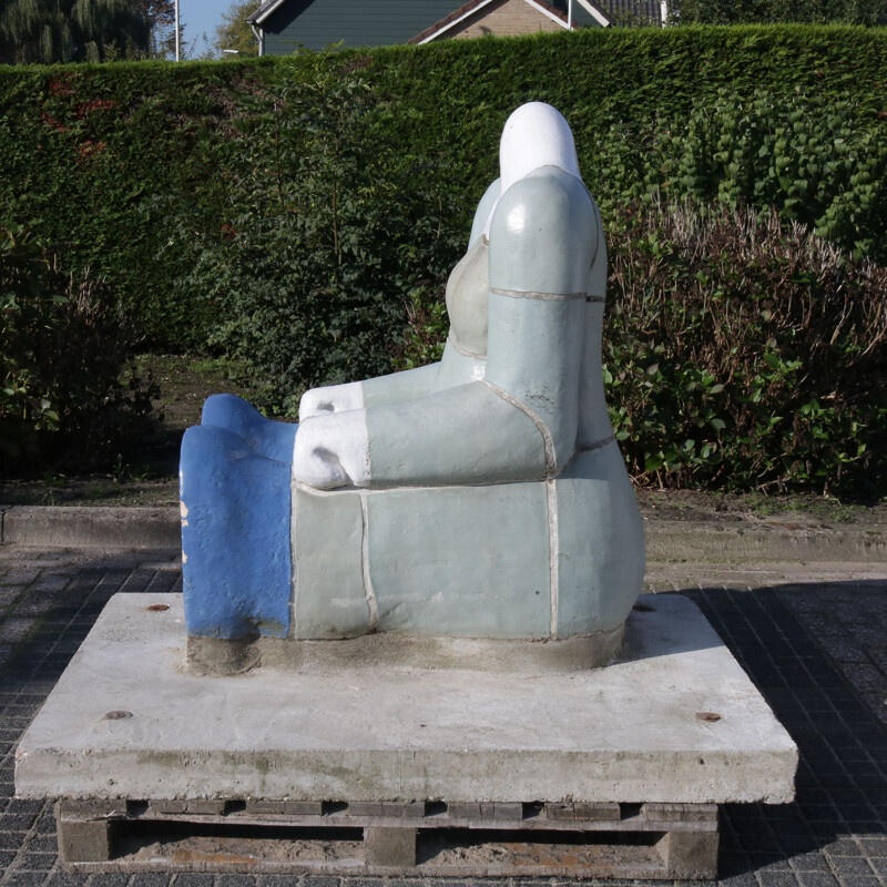 Vintage sculpture "Sitting Figure" by Jan Snoeck, Netherlands 1980