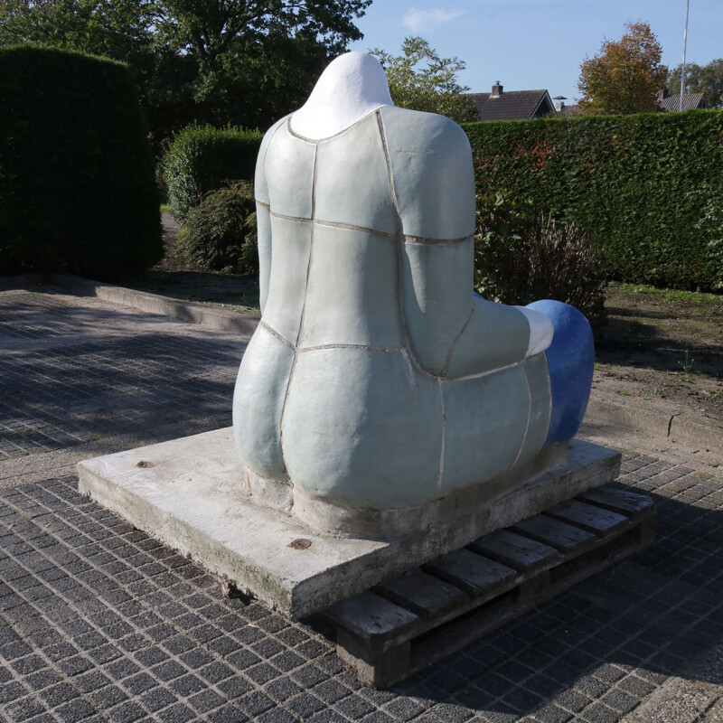 Vintage sculptuur "Zittende figuur" van Jan Snoeck, Nederland 1980