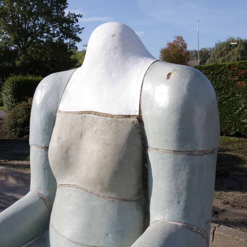 Vintage sculpture "Sitting Figure" by Jan Snoeck, Netherlands 1980