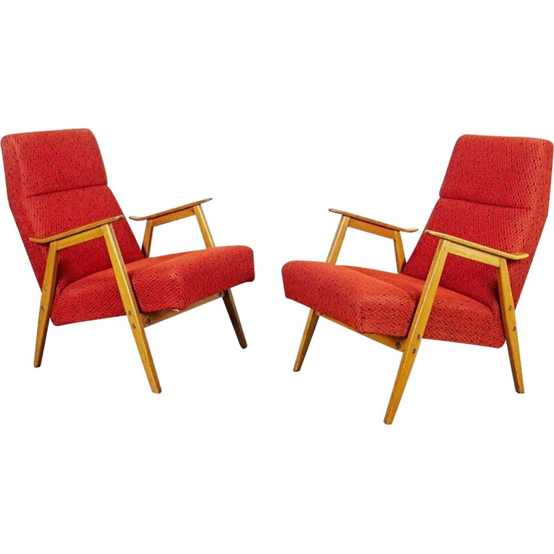 Vintage Armchairs by Interier Praha