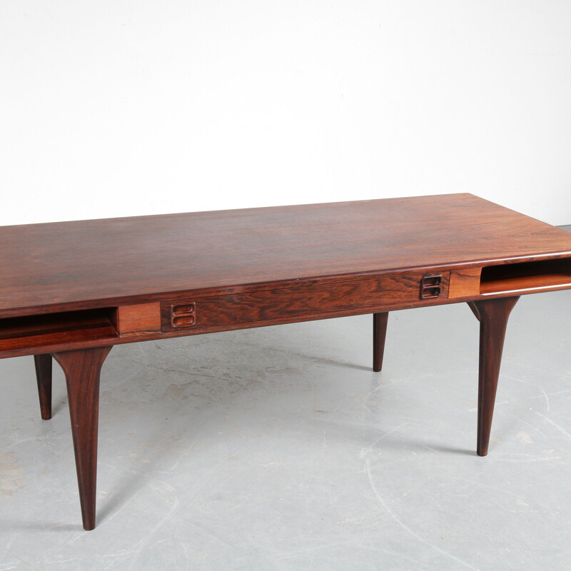 Vintage hardwood coffee table by Nanna Ditzel for Silkeborg, Denmark 1960