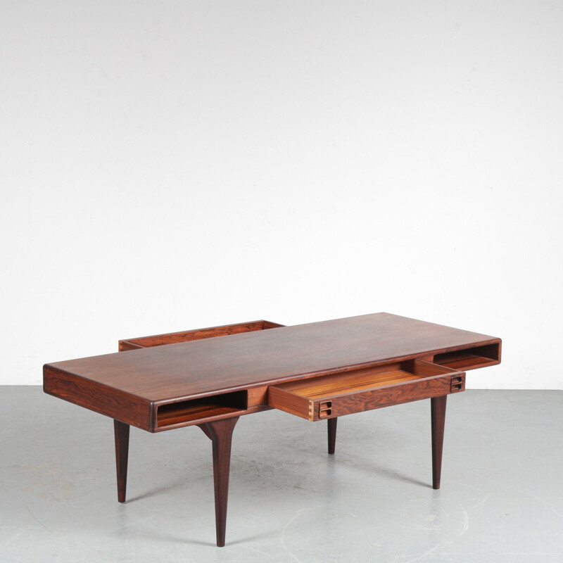 Vintage hardwood coffee table by Nanna Ditzel for Silkeborg, Denmark 1960