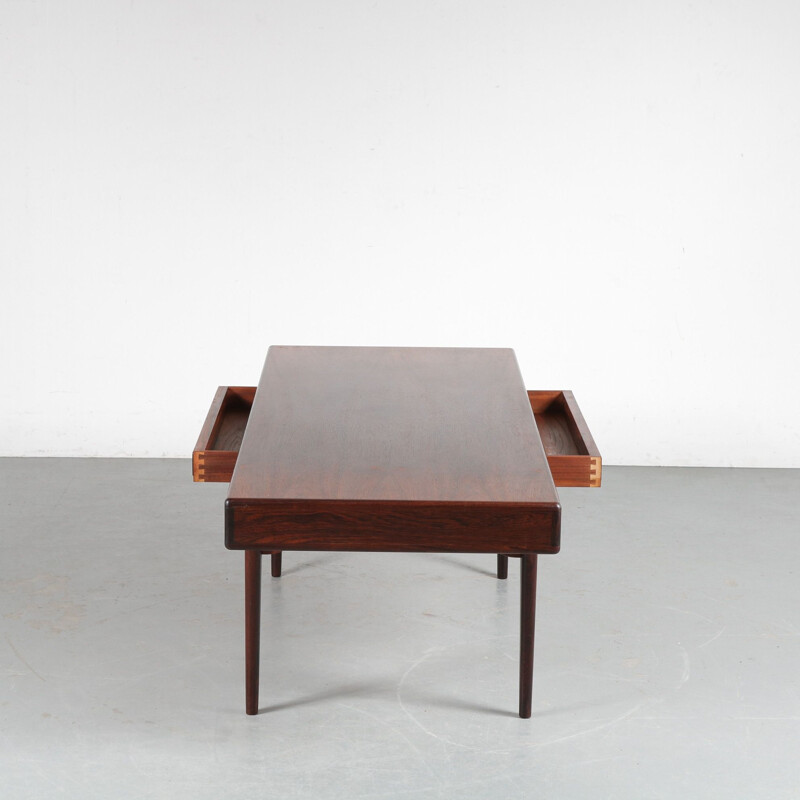 Vintage hardwood coffee table by Nanna Ditzel for Silkeborg, Denmark 1960