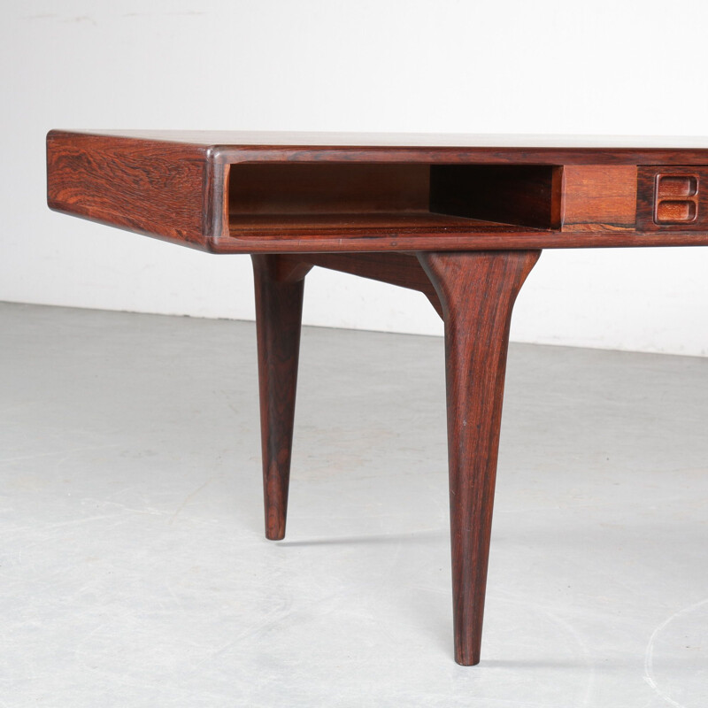 Mesa de café Vintage hardwood da Nanna Ditzel para Silkeborg, Dinamarca 1960