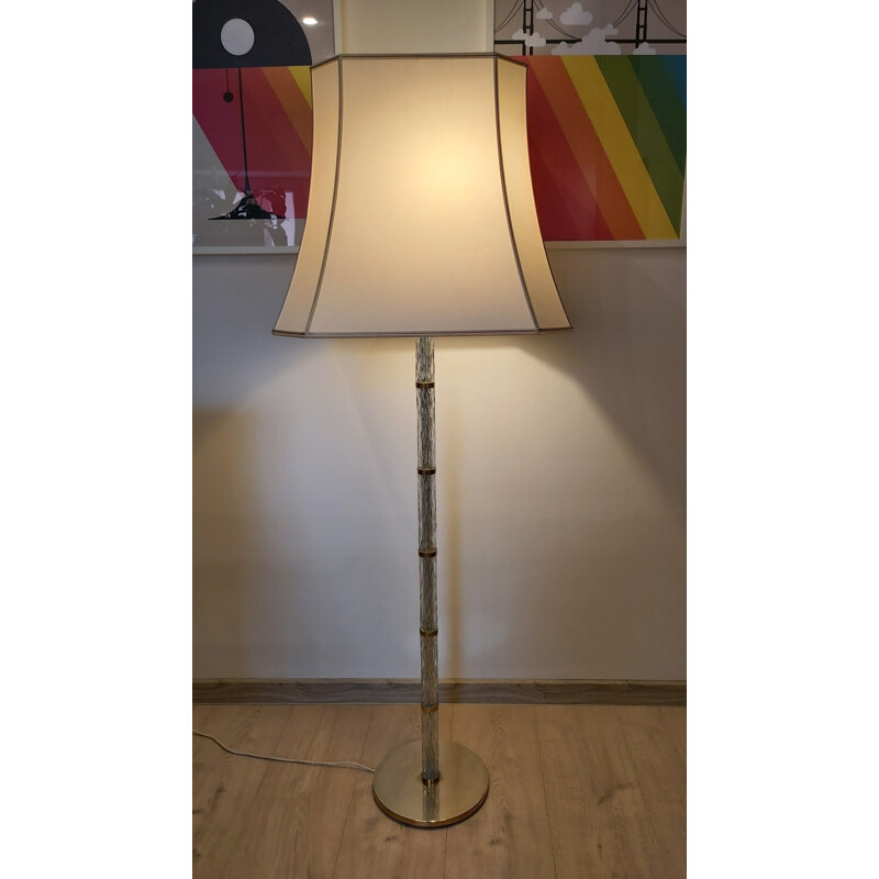 Vintage brass floor lamp 1970