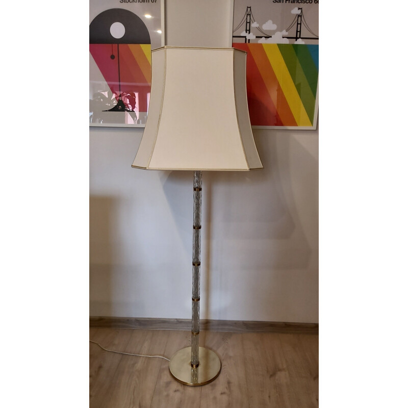 Vintage brass floor lamp 1970