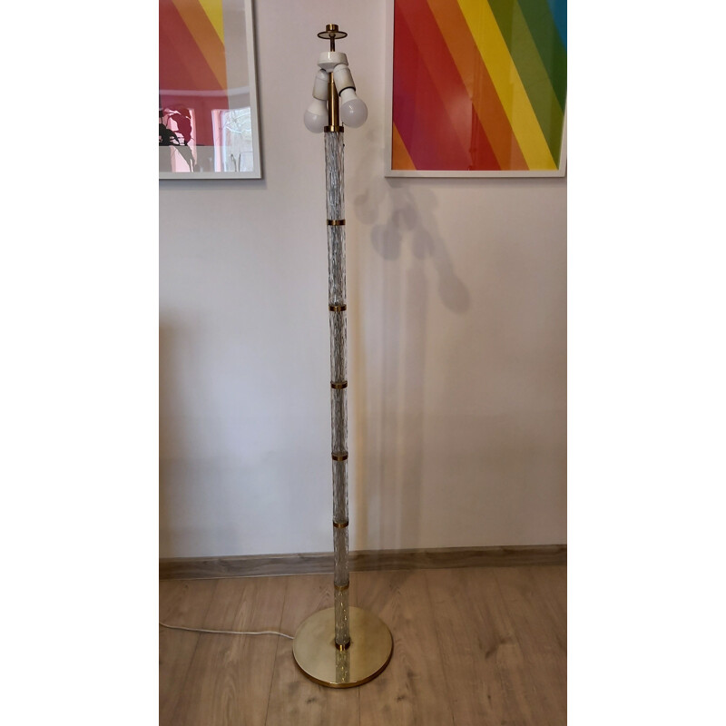 Vintage brass floor lamp 1970