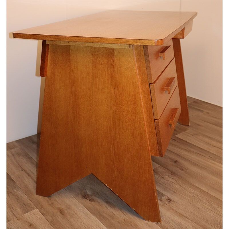 Vintage wooden desk 1960