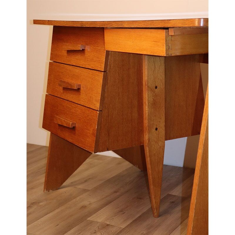 Vintage wooden desk 1960