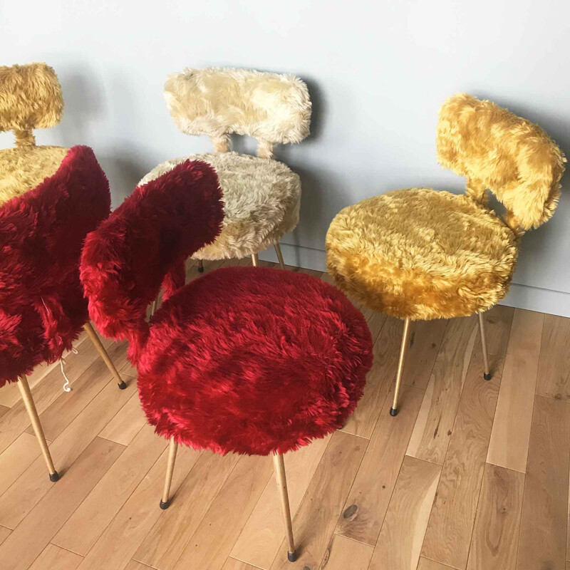 5 vintage Chairs fur 1960