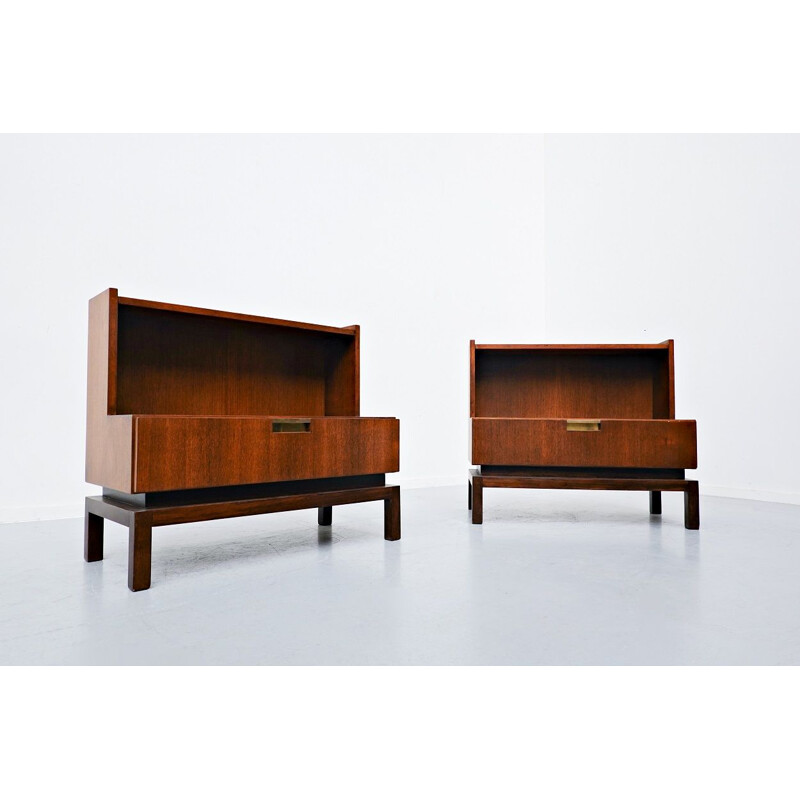 Pair of vintage art deco night stands by de Coene brothers Belgium