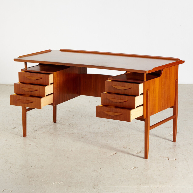 Vintage Teak Desk Danish 1960s
