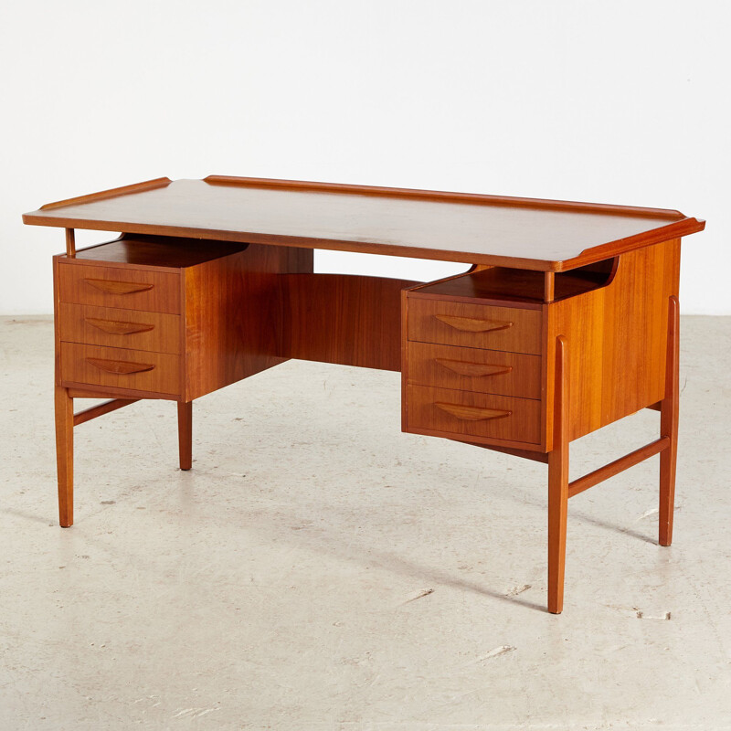 Vintage Teak Desk Danish 1960s