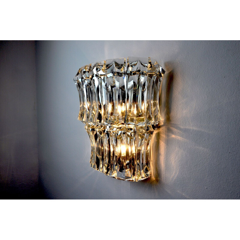 Vintage wall lamp Paolo Venini, 2 levels Italy 1970