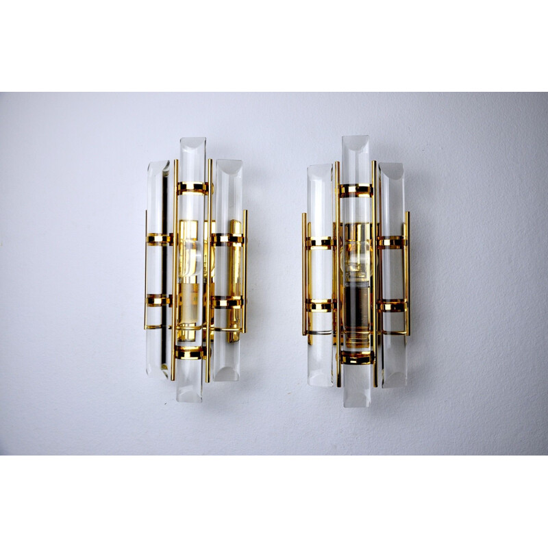 Pair of vintage sconces by Venini, Italy 1970