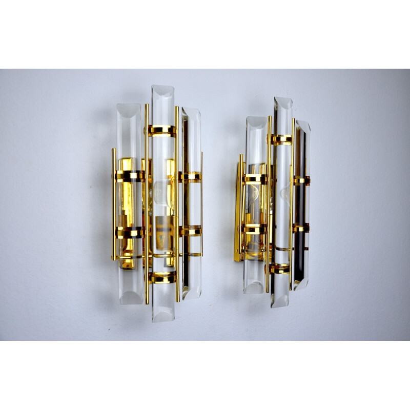 Pair of vintage sconces by Venini, Italy 1970