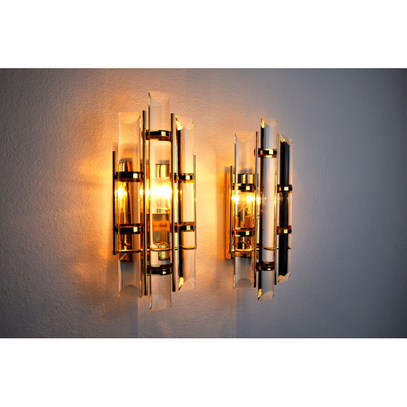 Pair of vintage sconces by Venini, Italy 1970