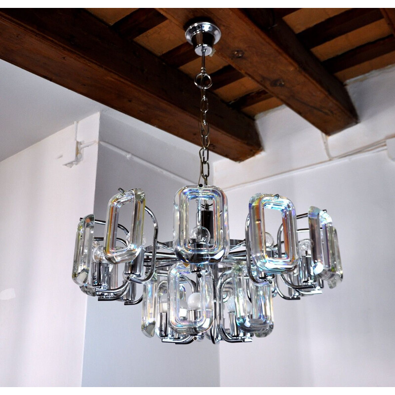 Vintage chandelier Paolo Venini Italy 1970