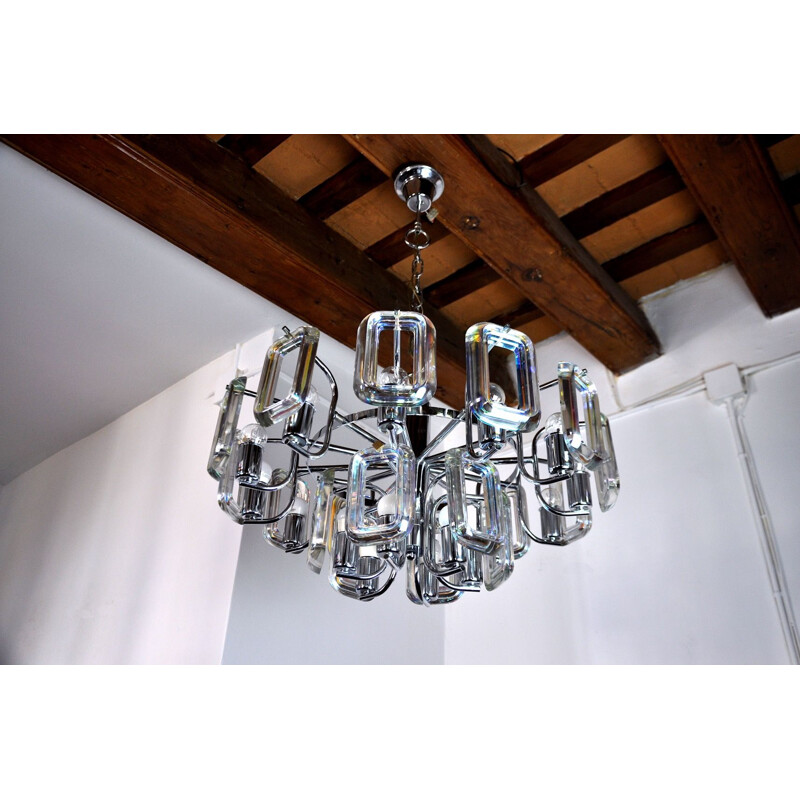 Vintage chandelier Paolo Venini Italy 1970