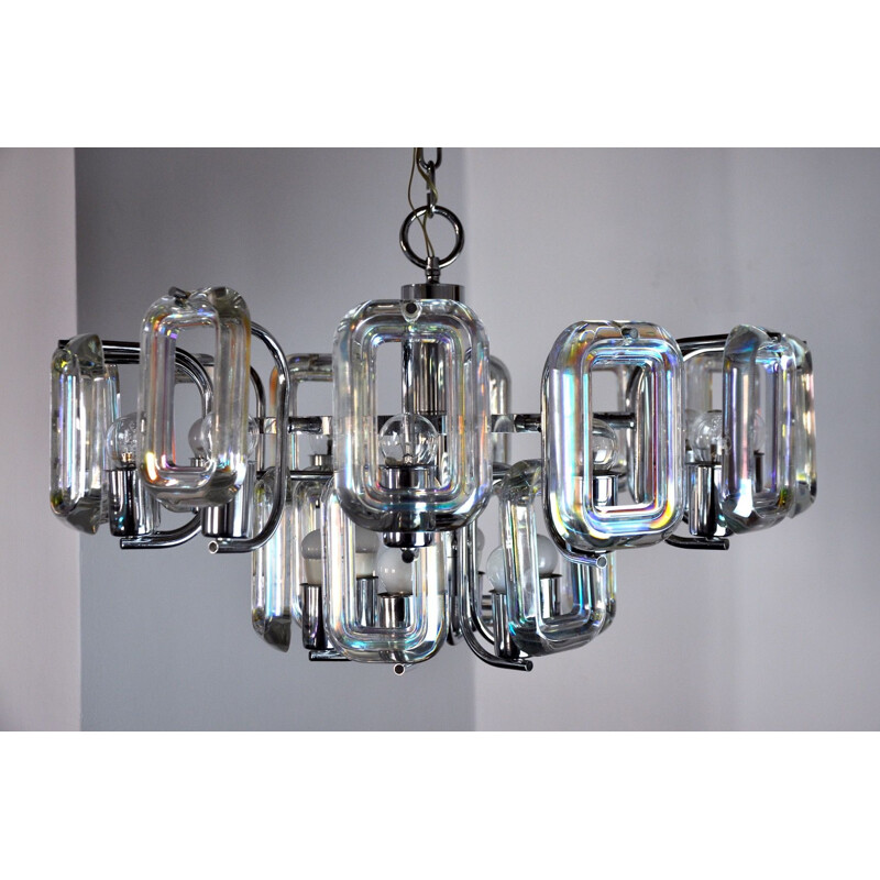 Vintage chandelier Paolo Venini Italy 1970