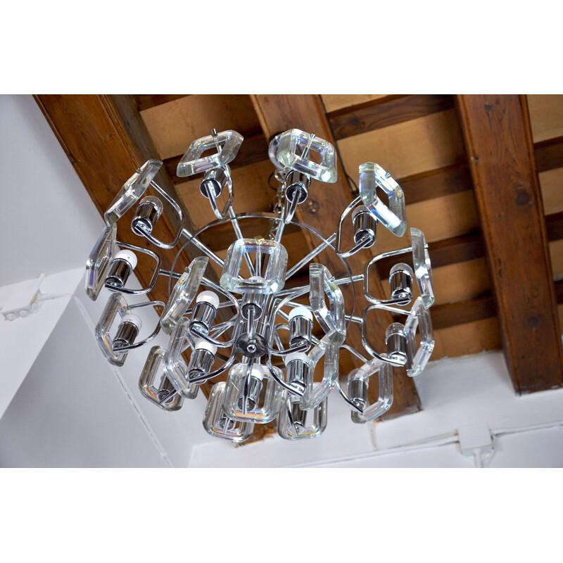 Vintage chandelier Paolo Venini Italy 1970