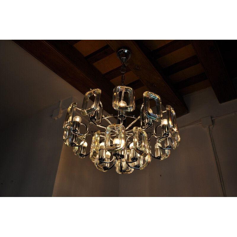 Vintage chandelier Paolo Venini Italy 1970