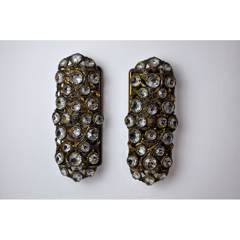 Pair of vintage Palwa sconces by Ernest Palm Spain 1960