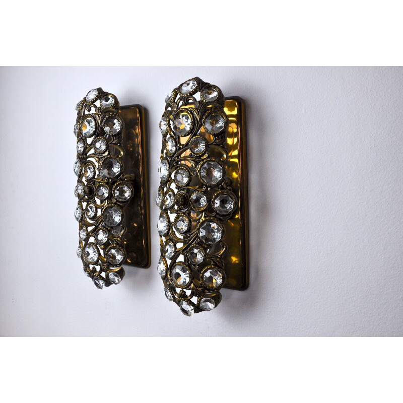 Pair of vintage Palwa sconces by Ernest Palm Spain 1960