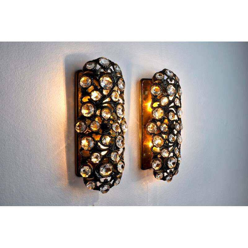 Pair of vintage Palwa sconces by Ernest Palm Spain 1960