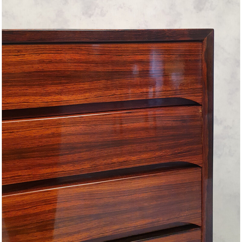 Vintage chest of drawers Tallboy  From Svend Langkilde Møbler Rosewood 1950