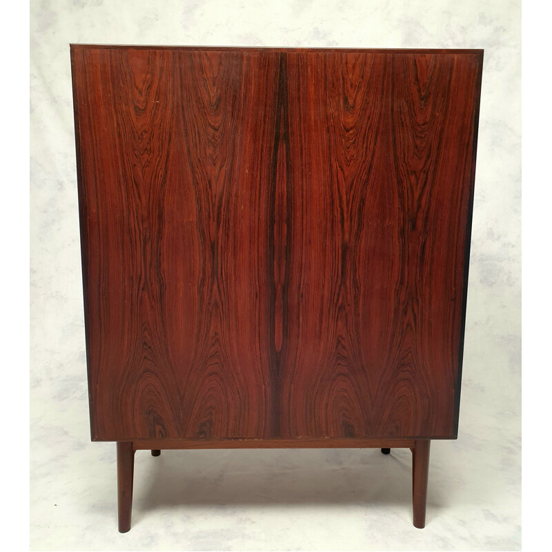 Vintage chest of drawers Tallboy  From Svend Langkilde Møbler Rosewood 1950