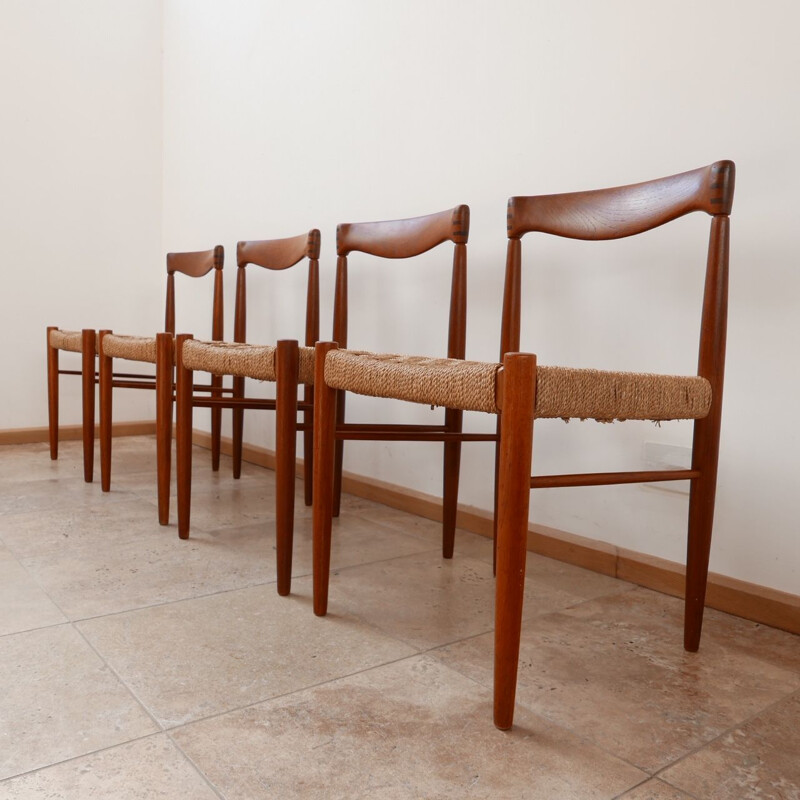 Set of 4 midcentury Dining Chairs by W.H. Klein for Bramin 1960s