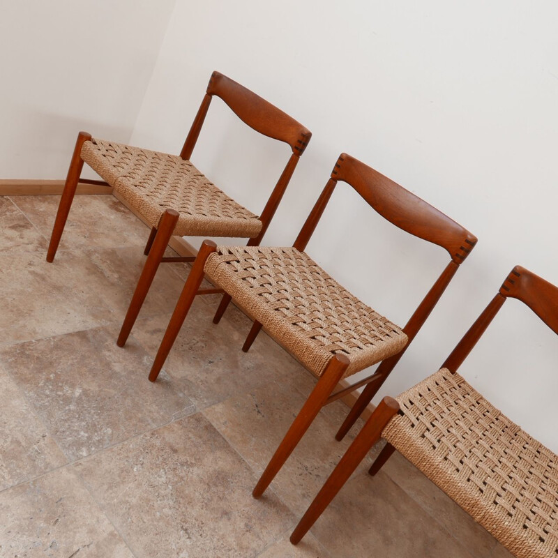 Set of 4 midcentury Dining Chairs by W.H. Klein for Bramin 1960s