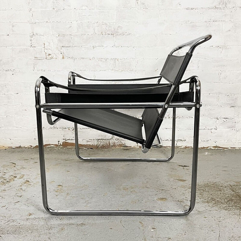 Vintage Wassily B3 Style Armchair, Italy 1990s