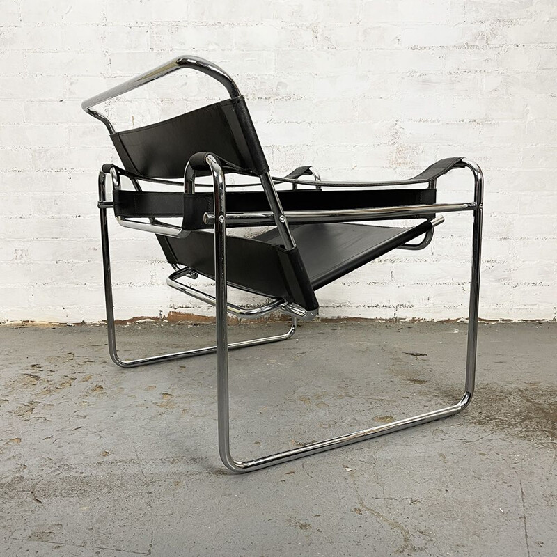 Vintage Wassily B3 Style Armchair, Italy 1990s