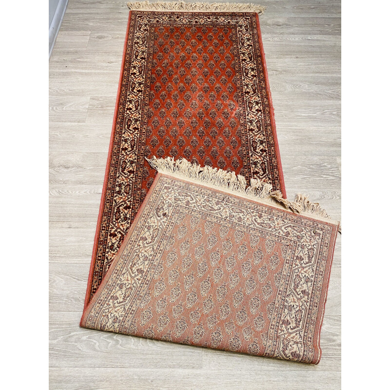 Tapis vintage oriental Tabris Sveder, fait à la main Turquie  1960s