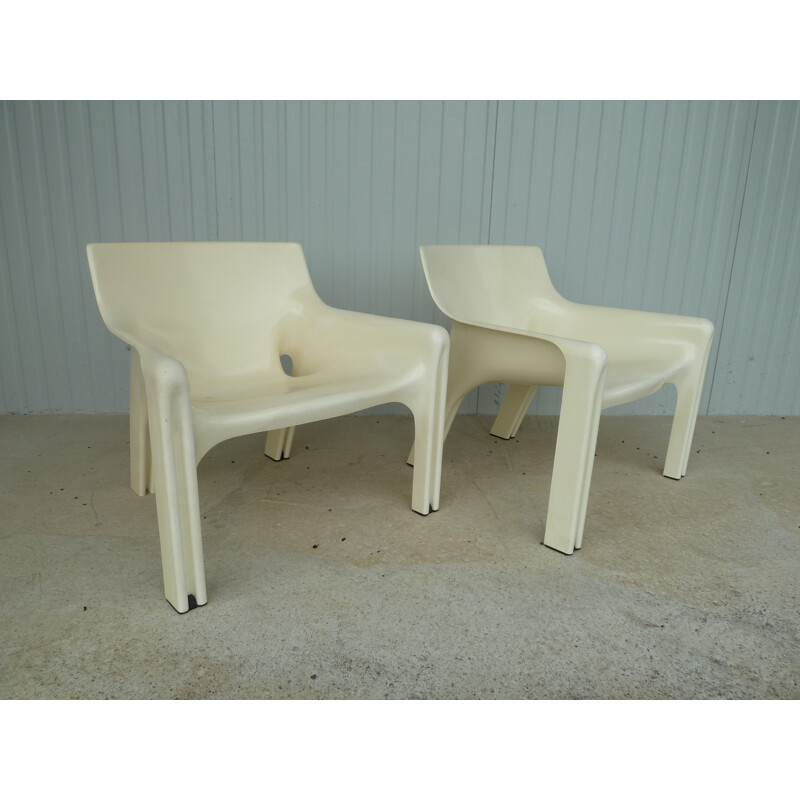 Artemide pair of armchairs "Vicario", Vico Magitretti - 1960s