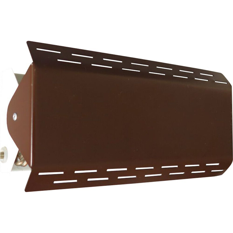 Vintage Brown lacquered wall lamp