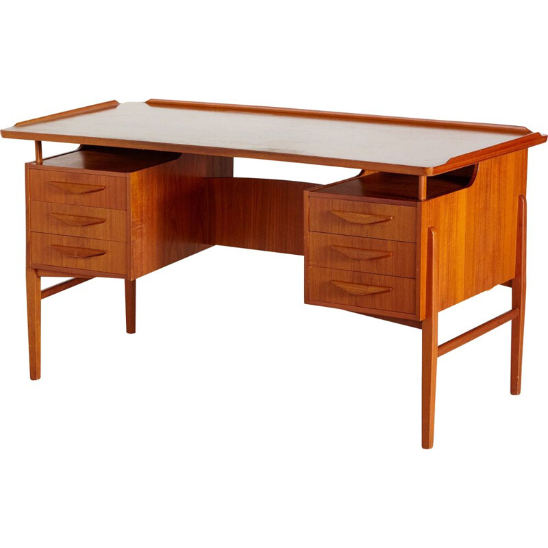 Vintage Teak Desk Danish 1960s