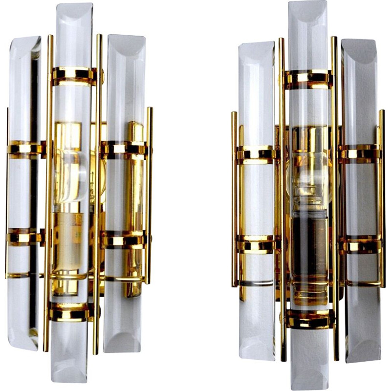 Pair of vintage sconces by Venini, Italy 1970