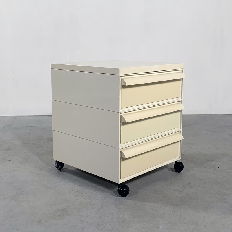 Vintage Chest of drawers on wheels model 4601 by Simon Fussell for Kartell, 1970s