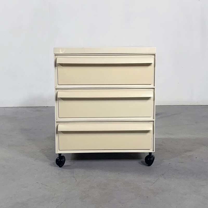 Vintage Chest of drawers on wheels model 4601 by Simon Fussell for Kartell, 1970s