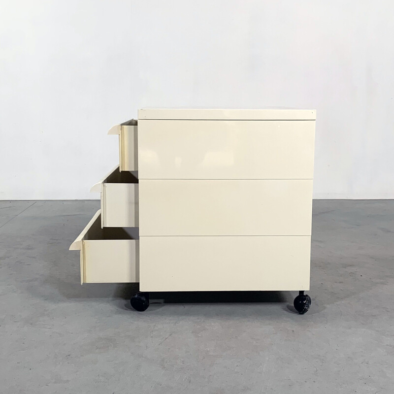 Vintage Chest of drawers on wheels model 4601 by Simon Fussell for Kartell, 1970s