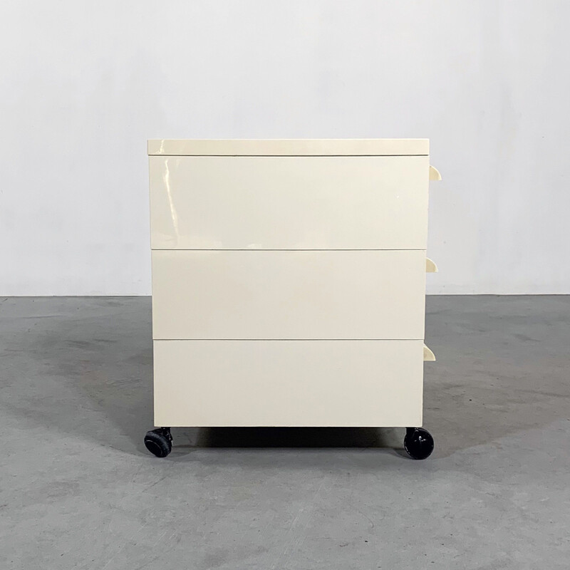 Vintage Chest of drawers on wheels model 4601 by Simon Fussell for Kartell, 1970s