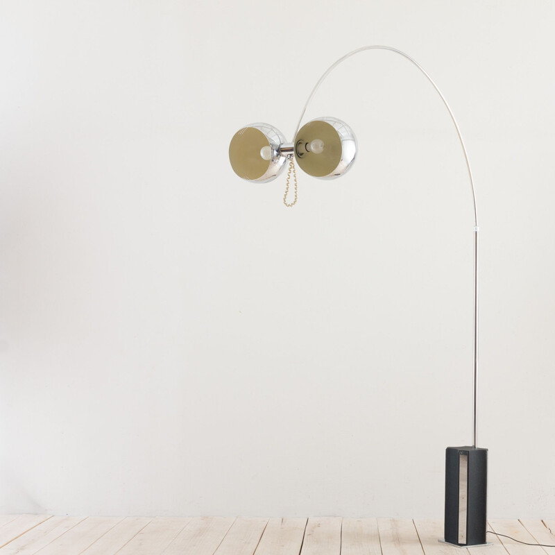 Extra large vintage arc floor lamp by Goffredo Reggiani for Reggiani, Italian 1960s