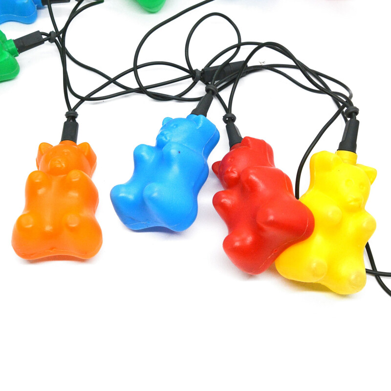 Vintage Chain of lights in the style of pop art Haribo Bear, Germany 1970s