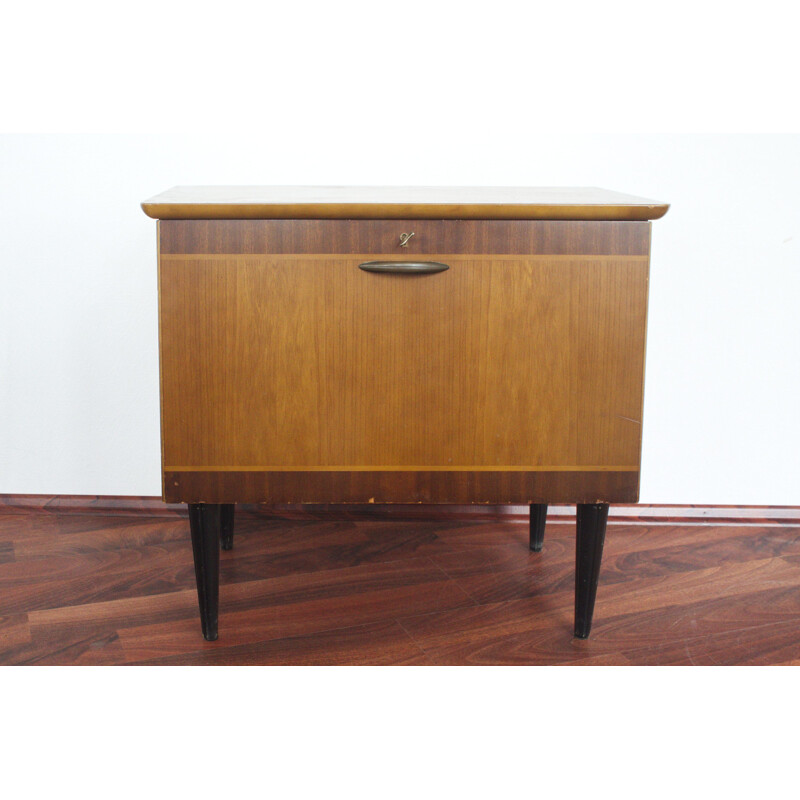 Midcentury Record Cabinet, For Hi Fi, Commode From Sweden 1950s