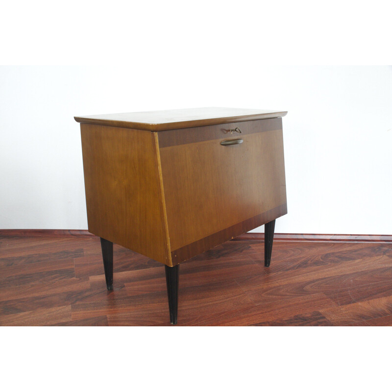 Midcentury Record Cabinet, For Hi Fi, Commode From Sweden 1950s